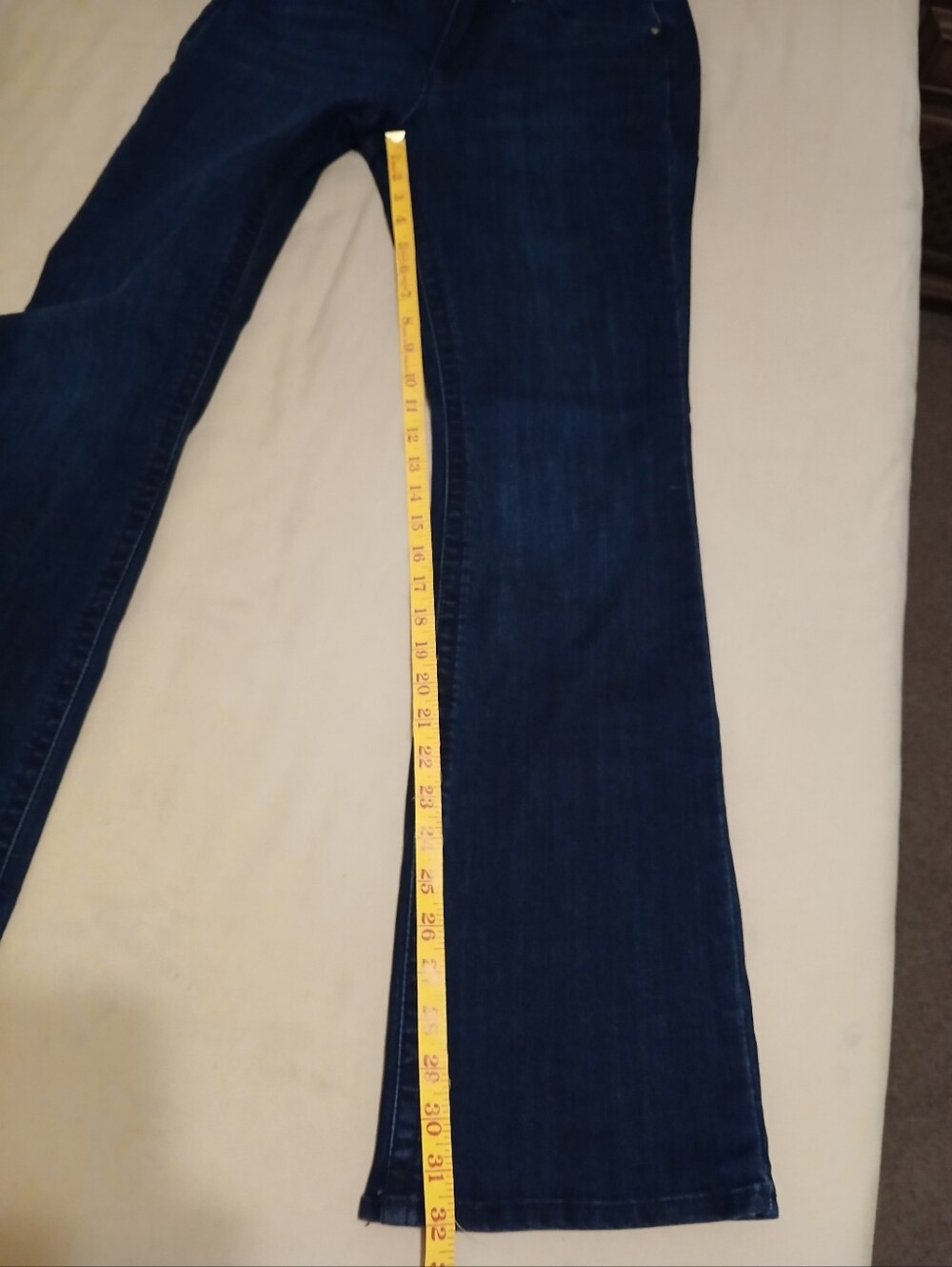 Seven7 Women's High Rise Tummyless Dark Indigo Boot Cut Jeans. Size 10 - Picture 8 of 8